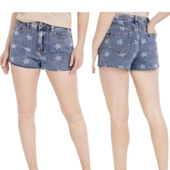 NWT Vigoss® Stars ACE 3" High Rise Denim Shorts | Size 26 - Picture 14 of 15
